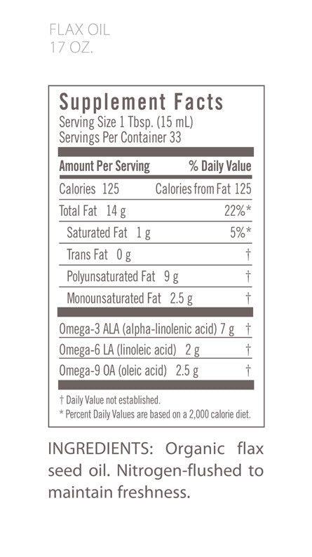 OG2 FLOR FLAX OIL CLDPRS ( 1 X 17 OZ   )